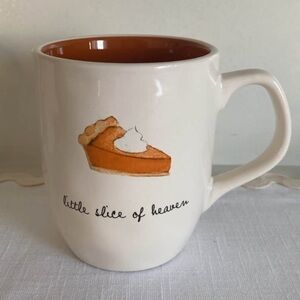 Little Slice of Heaven Ceramic Mug - White with Orange Interior
